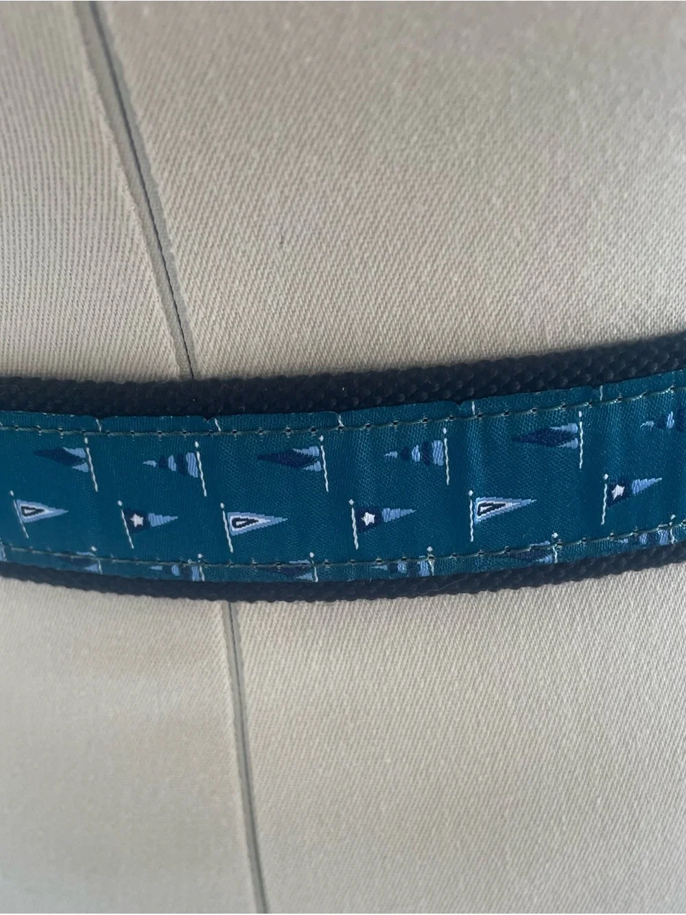 Nautica Belt with Sailboats Size 36   New No Tags  Handcrafted